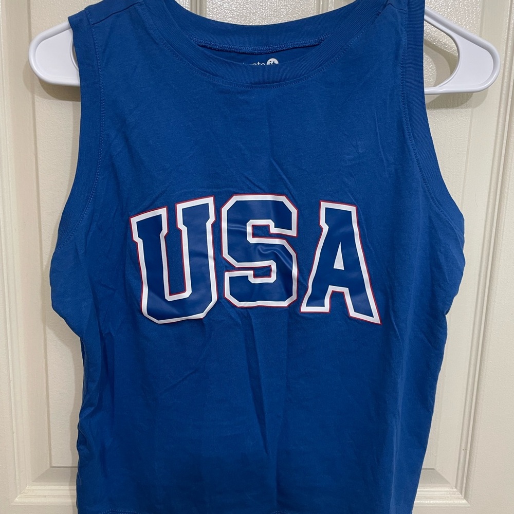 Celebrate It Royal Blue Ladies Tank Top